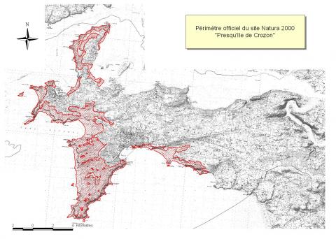 Périmètre du site "Presqu'île de Crozon"